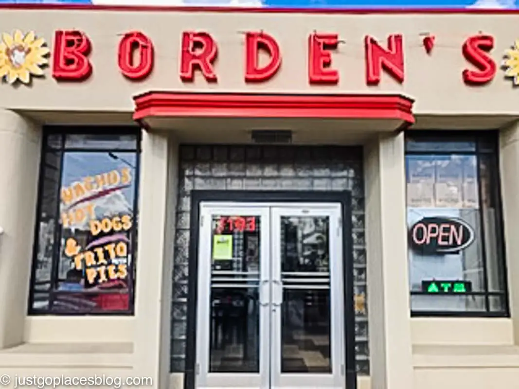 Historic ice cream parlour Borden’s in Lafayette Louisiana
