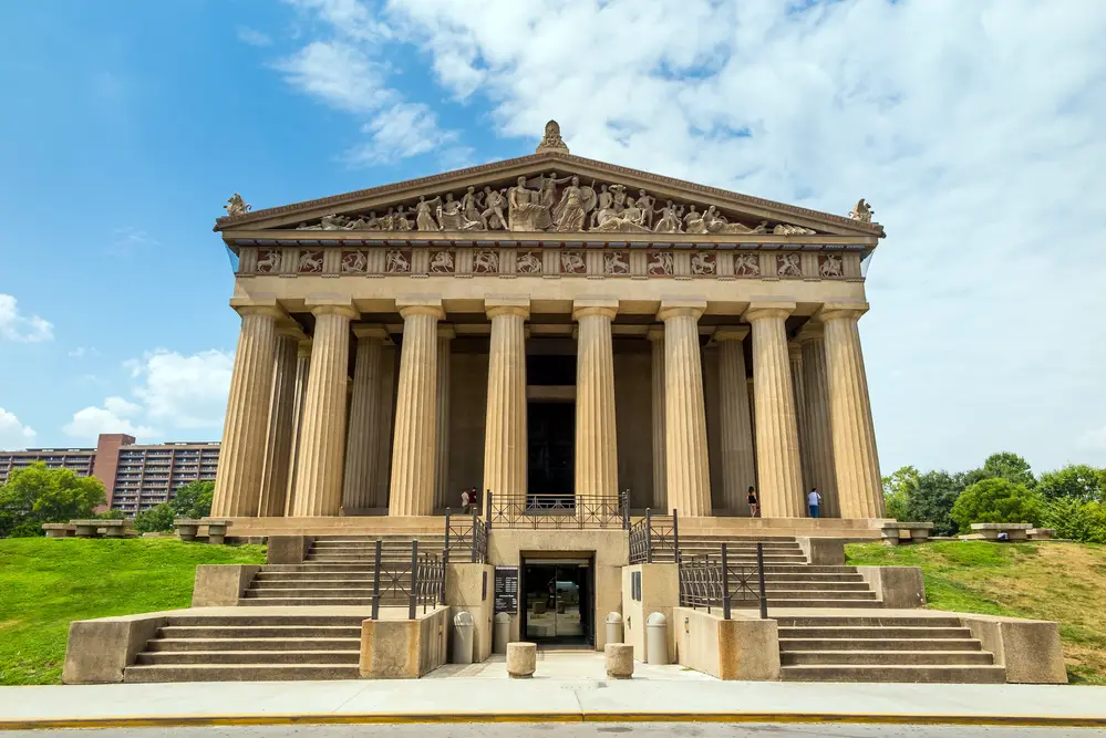 Parthenon Replica at Centennial Park in Nashville, Tennessee, USA.