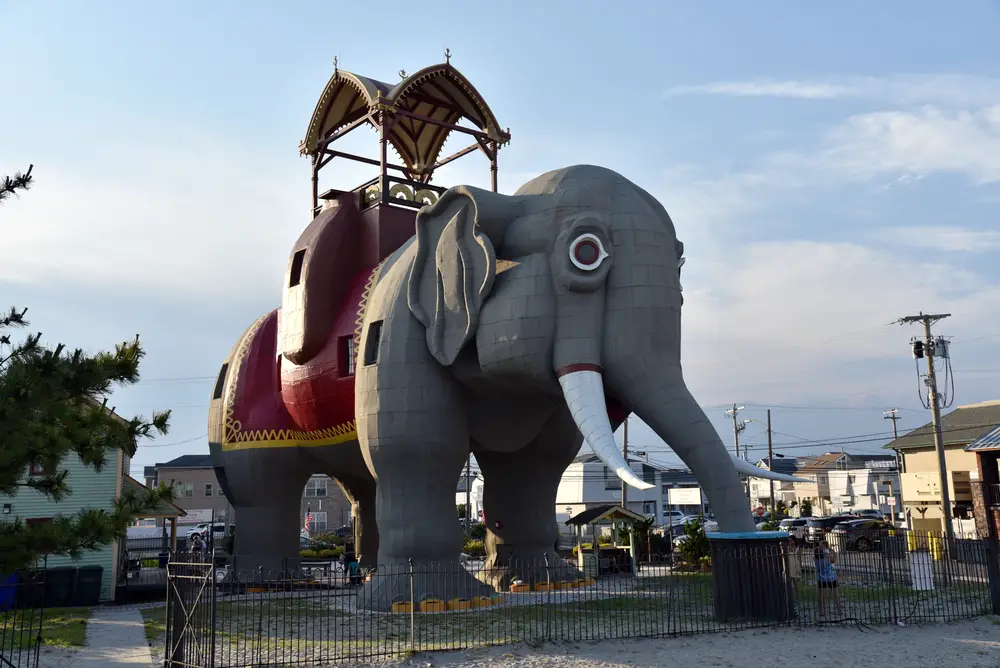  Lucy the Elephant is a New Jersey Tourist Attraction on the National Historic Register.