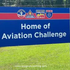 a banner reading "home of Aviation Challenge"