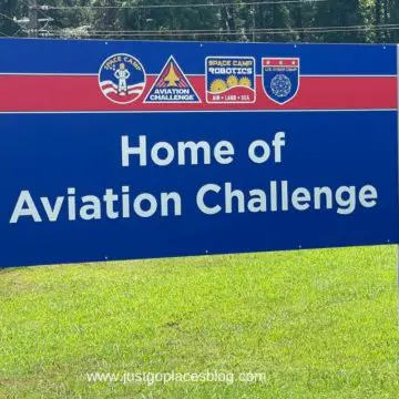 a banner reading "home of Aviation Challenge"