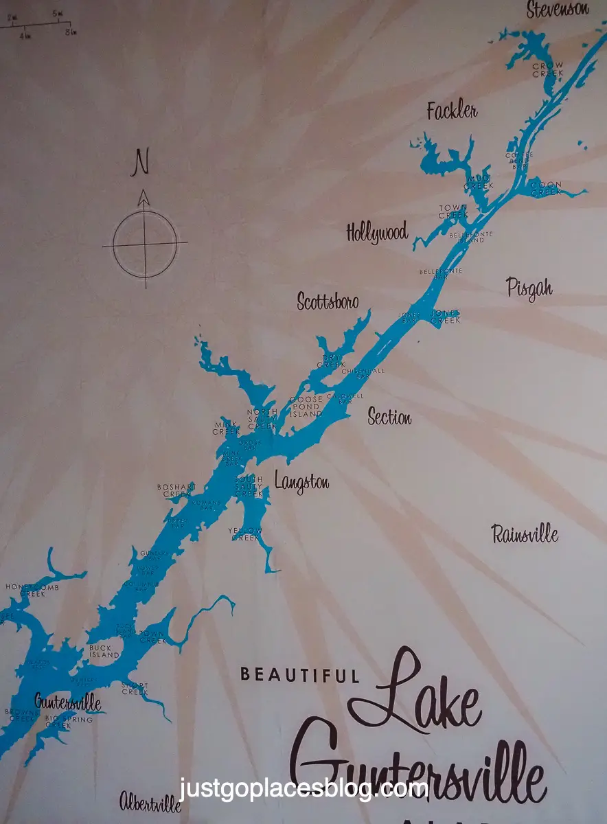 Lake Guntersville map