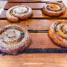 pain au raisins at L'etoile bakery in Huntsville Alabama