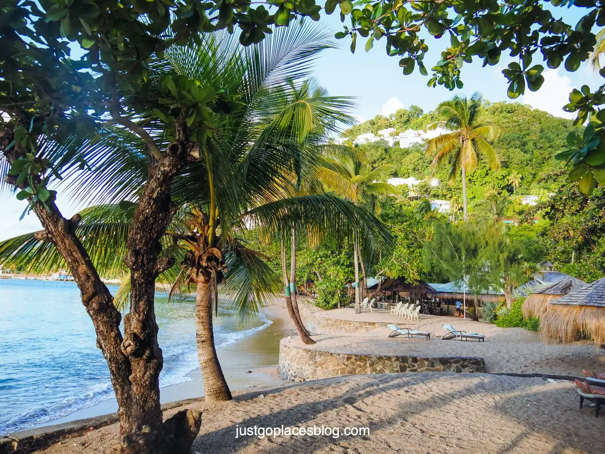 beach at East Winds St Lucia