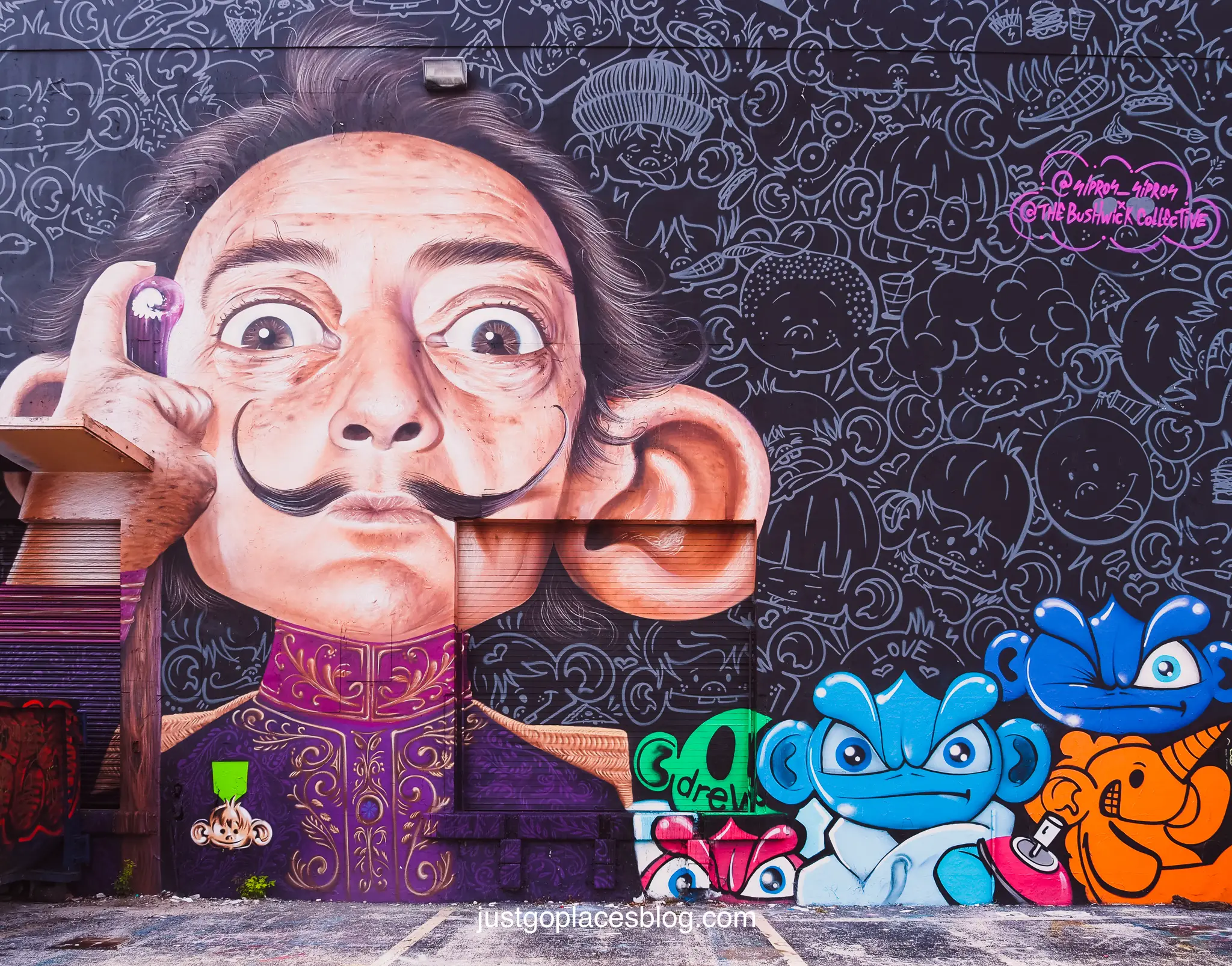 Salvador Dali mural wall