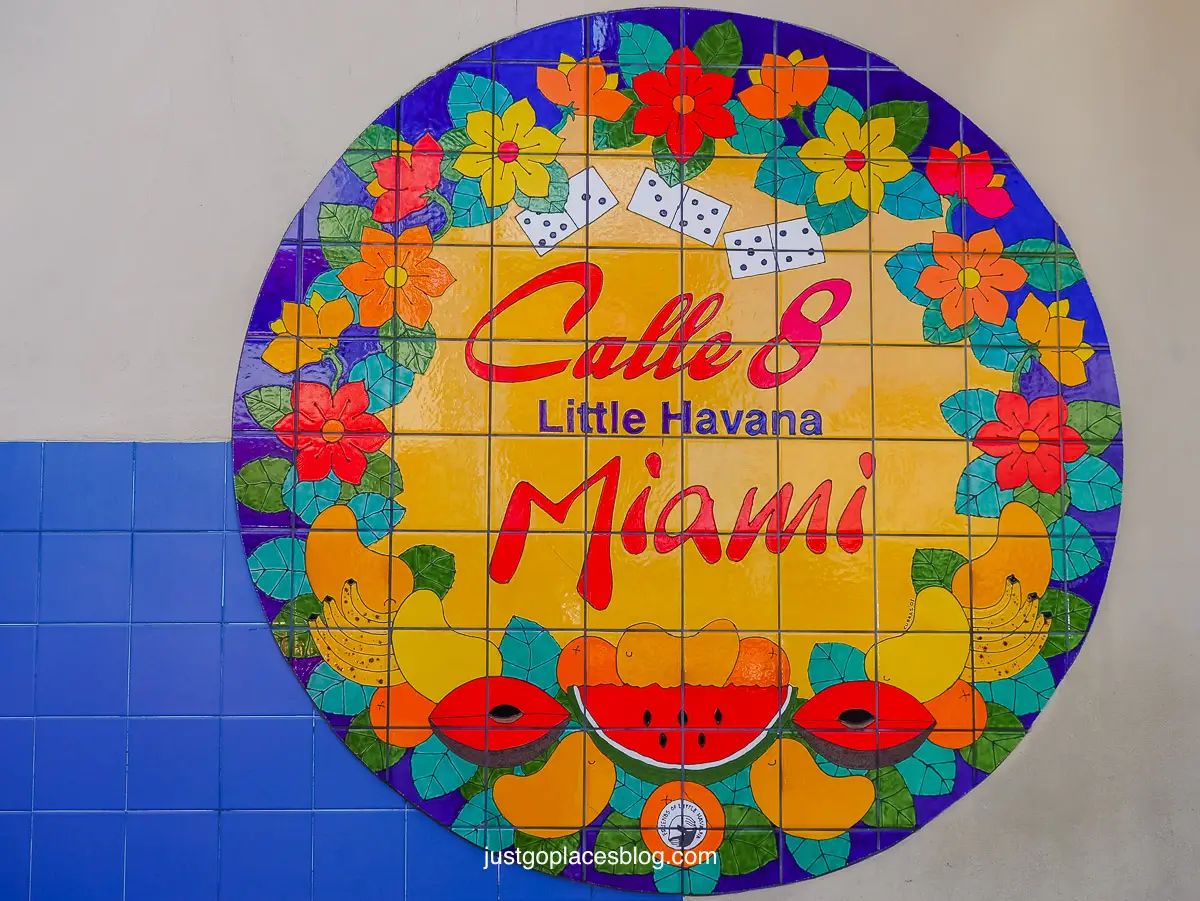 A Calle 8 Mural in Little Havana Miami