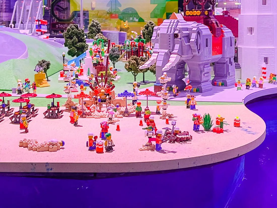 New Jersey shore attractions that is created with Lego bricks.