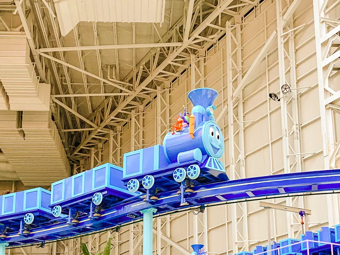 Thomas the Tank Engine roller coaster at Nickelodeon Universe Theme Park